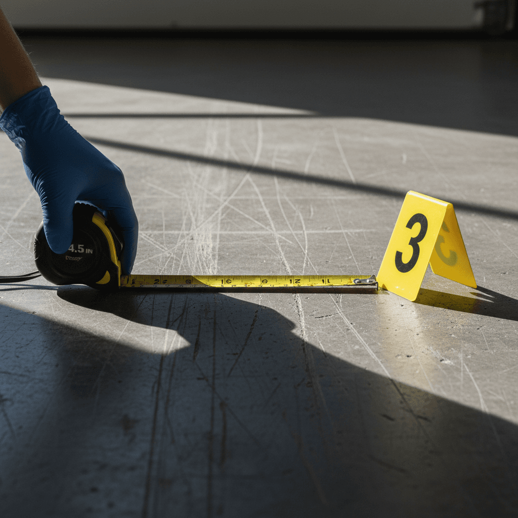 professional accident investigation team reviewing evidence with root cause analysis in a modern office setting