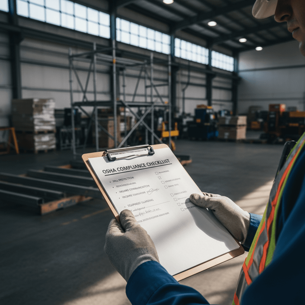 OSHA compliance inspection checklist review