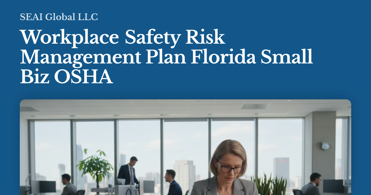 Workplace Safety Risk Management Plan Florida Small Biz OSHA